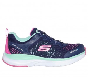 Navy Skechers Ultra Groove - Miss Hydro Girls' Sneakers | OVIT-26458