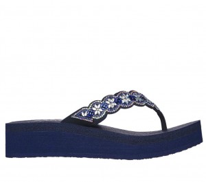 Navy Skechers Vinyasa - Happy Spring Women's Sandals | WAYF-62405