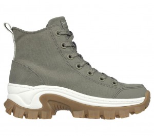 Olive Skechers Hi Ryze - Fashion Shaker Women's Boots | SUTI-48612