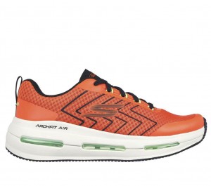 Orange Skechers Max Cushioning Arch Fit Air - Electron Men's Sneakers | JVDY-67835