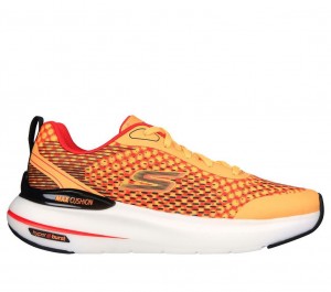 Orange Skechers Max Cushioning Hyper Burst - Synergy Men's Sneakers | XPLV-10456