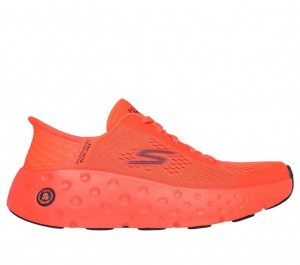 Orange Skechers Slip-ins: Max Cushioning Hyper Craze Women's Sneakers | ZFKX-61738