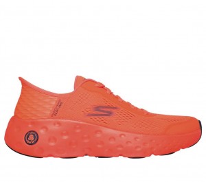 Orange Skechers Slip-ins: Max Cushioning Hyper Craze Men's Sneakers | NYIW-24301