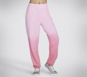 Pink Skechers Bobs Purrfect Terry Ombre Jogger Women's Pants | XLRH-60981