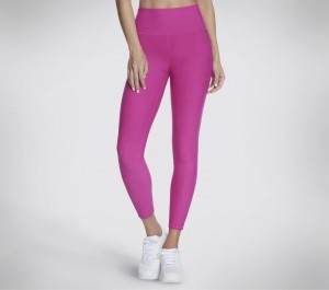 Pink Skechers Go Flex Rib Fl Hw Legging Women's Pants | SILU-35840