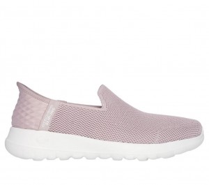 Pink Skechers Go Walk Joy - Vela Women's Slip On | ENQW-86741