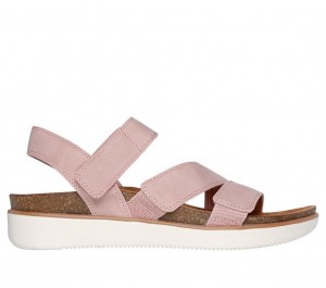 Pink Skechers Lifted Comfort Women's Sandals | HNPZ-04813