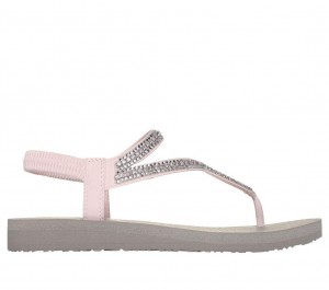 Pink Skechers Meditation - Finer Things Women's Sandals | PCTE-67283