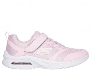 Pink Skechers Microspec Max - Racer Gal Girls' Sneakers | WJSP-93415