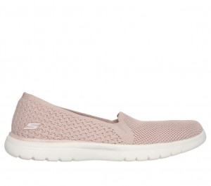 Pink Skechers On The Go Flex - Dahlia Women's Flats | ARLB-96823