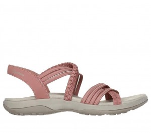 Pink Skechers Reggae Slim - In-love Women's Sandals | IZVX-20451