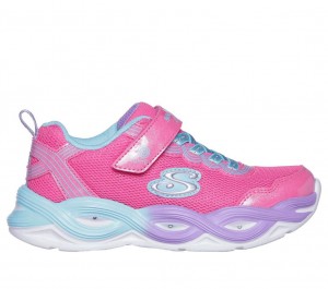 Pink Skechers S Lights: Twisty Glow Girls' Sneakers | IBCW-18024