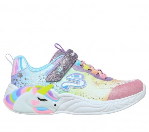 Pink Skechers S Lights: Unicorn Dreams Girls' Sneakers | GNTP-03526