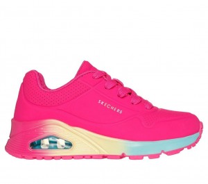 Pink Skechers Uno Gen1 - Pop Of Ombre Girls' Sneakers | NYMQ-81076