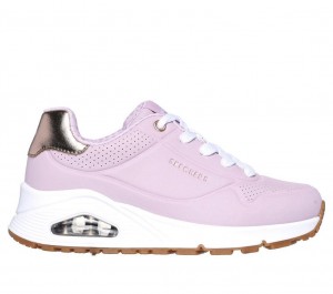 Pink Skechers Uno Gen1 - Shimmer Away Girls' Sneakers | BNLZ-59240