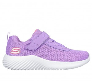 Purple Skechers Bounder - Cool Cruise Girls' Sneakers | LZNA-74908