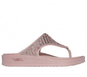 Purple Skechers Foamies: Arch Fit Cali Breeze - Shine On Women's Sandals | YTZN-31098