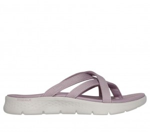 Purple Skechers Go Walk Flex - Express Women's Sandals | ERHD-69871