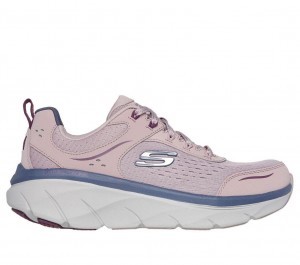 Purple Skechers Relaxed Fit: D'lux Walker 2.0 - Daisy Doll Women's Sneakers | YSMI-63491