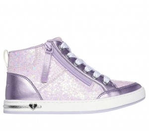 Purple Skechers Shoutouts - Glitter Queen Girls' Walking Shoes | BXQW-60429