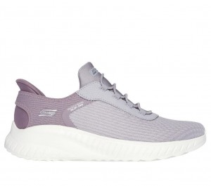 Purple Skechers Slip-ins: Bobs Sport Squad Chaos Women's Sneakers | IUJN-14385