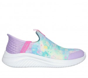 Purple Skechers Slip-ins: Ultra Flex 3.0 Girls' Sneakers | ZUDB-89652