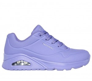 Purple Skechers Uno - Stand On Air Women's Sneakers | ZCRF-84695