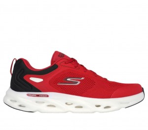 Red Skechers Go Run Swirl Tech Speed Men's Sneakers | HDTX-70395