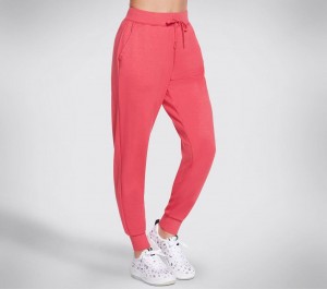 Red Skechers Skechluxe Restful Jogger Women's Pants | GUWE-30172