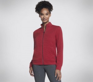 Red Skechers The Hoodless Go Walk Everywhere Jacket Women's Hoodie | LRET-60285