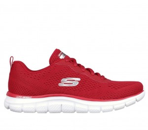 Red Skechers Track - New Staple Women's Sneakers | AHGY-26487