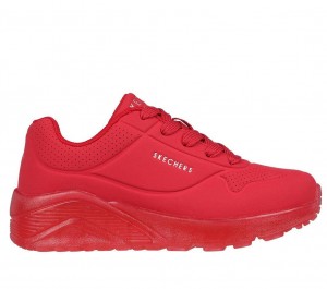 Red Skechers Uno Ice Boys' Sneakers | GCML-31958