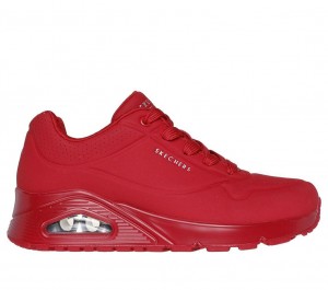 Red Skechers Uno - Stand On Air Women's Sneakers | VGEC-57630