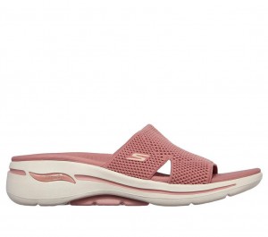 Rose Skechers Go Walk Arch Fit - Worthy Women's Sandals | XSFT-53867