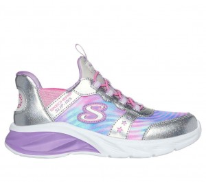 Silver Skechers Slip-ins: Coastline Girls' Sneakers | ONSY-43957