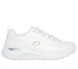 White Skechers Arch Fit 2.0 - Star Bound Women's Sneakers | EKPD-49751