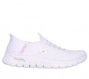 White Skechers Arch Fit Vista - Aspiration Women's Slip On | KBRZ-26783