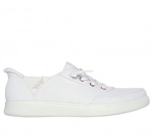 White Skechers Bobs Skip Cute - B Cute Sweet Women's Slip On | OUFA-37629