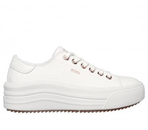 White Skechers Bobs Winnie - High Ranking Women's Walking Shoes | OHDB-30689