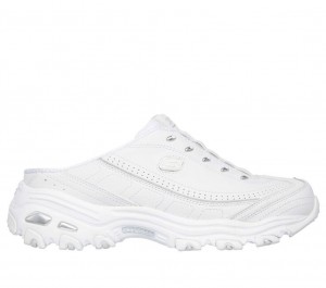 White Skechers D'lites - Bright Sky Women's Slip On | KUPZ-79304