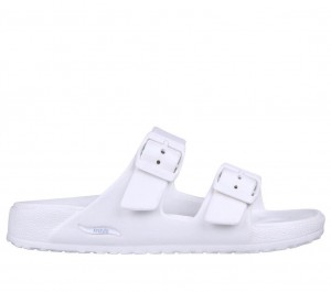 White Skechers Foamies: Arch Fit Cali Breeze 2.0 Women's Sandals | TCZK-42165