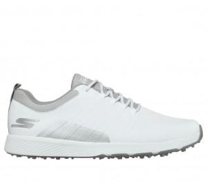 White Skechers Go Golf Elite 4 - Victory Men's Walking Shoes | YZPK-65981