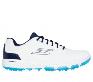 White Skechers Go Golf Pro 6 Sl Men's Walking Shoes | RWPQ-83546