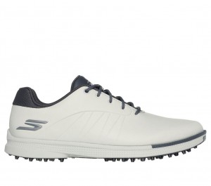 White Skechers Go Golf Tempo Gf Men's Walking Shoes | KNPW-85906