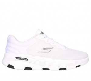 White Skechers Go Run 7.0 - Driven Women's Sneakers | OBMX-64739