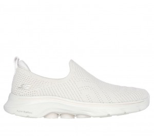 White Skechers Go Walk 7 - Amina Women's Sneakers | TCIP-84539