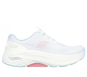 White Skechers Max Cushioning Arch Fit - Velocity Women's Sneakers | MYKH-08437