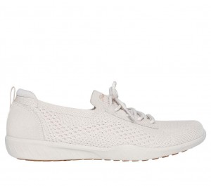 White Skechers Newbury St - Casually Women's Slip On | PVBC-25837