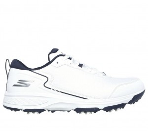 White Skechers Relaxed Fit: Go Golf Torque - Sport 2 Men's Walking Shoes | GBLE-35042