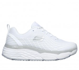 White Skechers Relaxed Fit: Max Cushioning Elite Sr Women's Work Shoes | YCET-35941